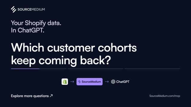 Your Shopify data. In ChatGPT. Three questions.